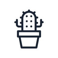 Cactus SVG icon — floral