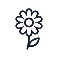 Daisy SVG icon — floral