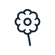 Five Petal Flower SVG icon — floral