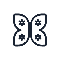Floral Butterfly SVG icon — floral
