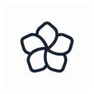 Plumeria Flower SVG icon — floral