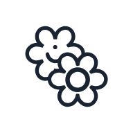 Retro Daisy SVG icon — floral