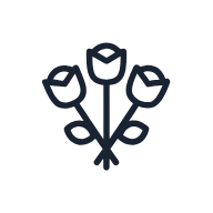 Rose Bouquet SVG icon — floral