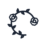 Rose Vine SVG icon — floral