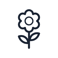 Single Flower SVG icon — floral