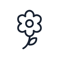 Violet Flower SVG icon — floral