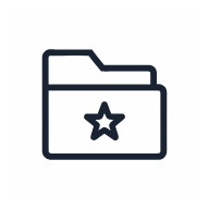 Favorite Folder Star SVG icon — ui