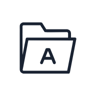 Font Manager Interface SVG icon — ui