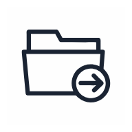 Shortcut Arrow Badge SVG icon — ui