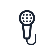 Microphone SVG icon — presentation
