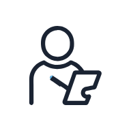 Note Taker SVG icon — presentation