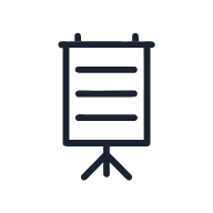 Presentation Flipchart SVG icon — presentation