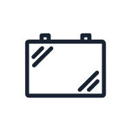 Whiteboard SVG icon — presentation