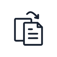 Version History Document SVG icon — productivity
