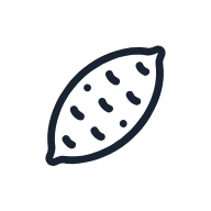 Sweet Potato SVG icon — food